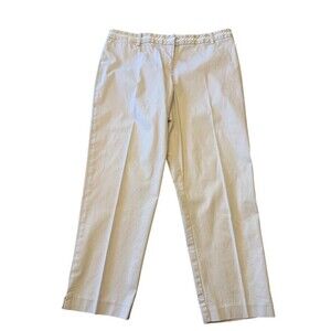 Nautica Chino Pants Womens Size 14 Beige Straight Leg Khaki